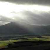 The Howe of Cromar, and Morven, Drumniall in the middle distance