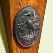 One of 6 plaques by Kenny Munro telling the 'Drumniall' Story